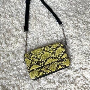 COPY - ZARA Yellow Snakeskin Belt Purse